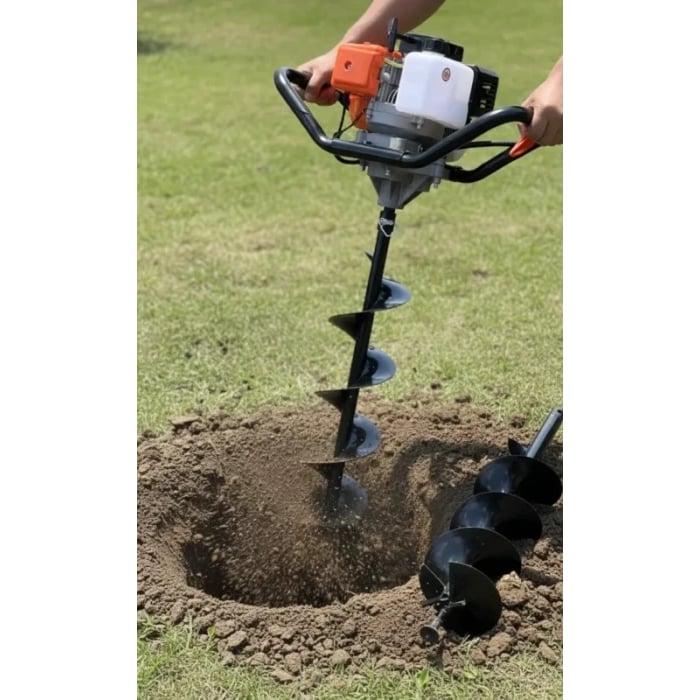Motorni bušač rupa 3.8 KS + 3 GRATIS svrdla (10, 15 i 20 cm)