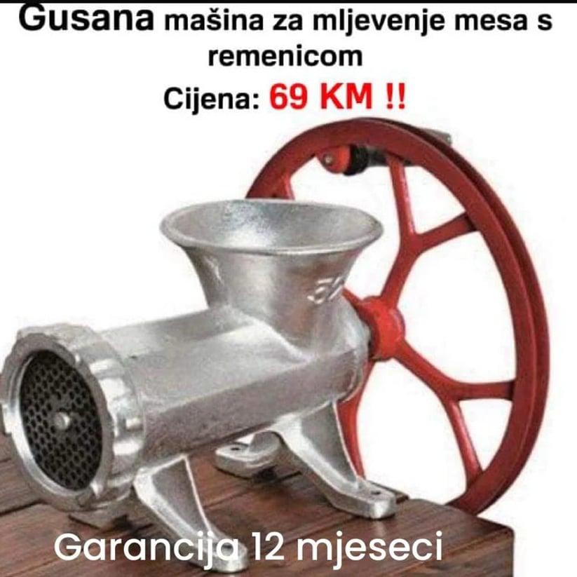 Gusana mašina za mljevenje mesa s remenicom – Profesionalna izrada