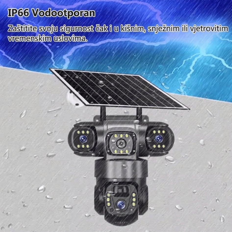 WiFi Solarna Kamera sa Solarnim Panelom – Bežična Vanjska Sigurnosna Kamera sa Noćnim Vidom — slika 6