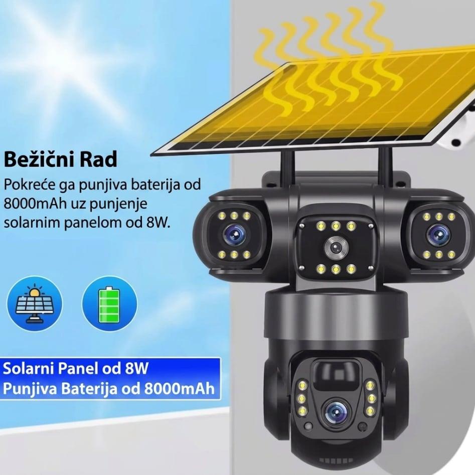 WiFi Solarna Kamera sa Solarnim Panelom – Bežična Vanjska Sigurnosna Kamera sa Noćnim Vidom — slika 8