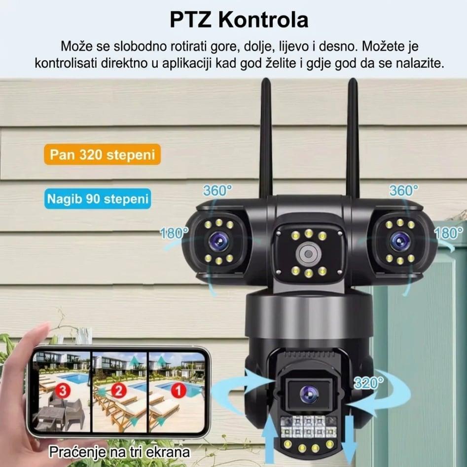 4K PRO WiFi sigurnosna kamera sa 4 kamere – 18MP, PTZ, noćni vid — slika 5