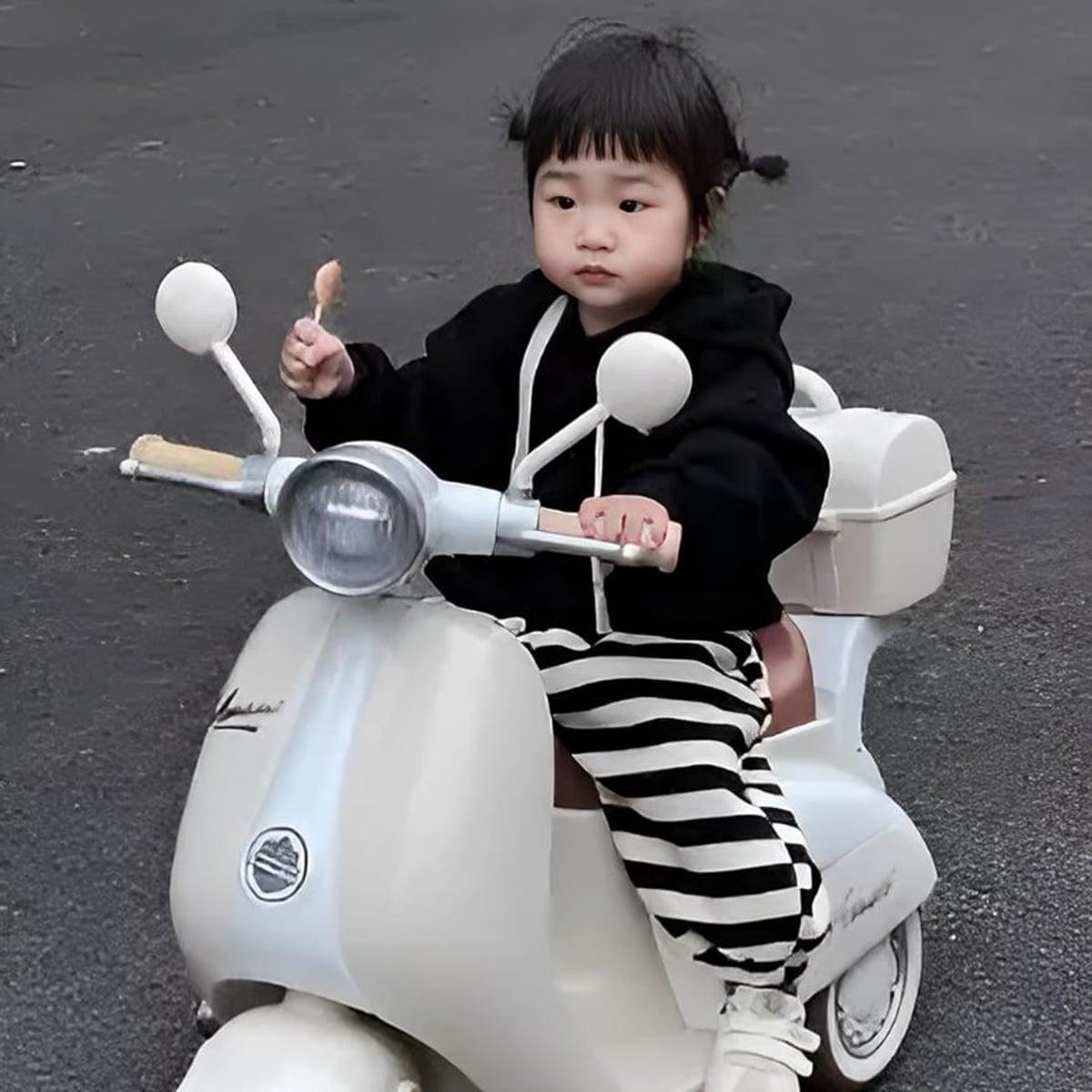 Dječiji električni skuter Lambretta 6V – Bež model