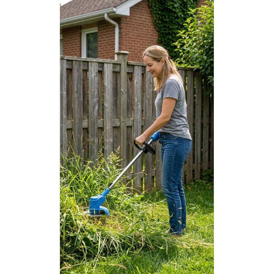 AKU trimer Makita sa dodacima – 2 baterije 128V + gratis automatska glava sa silkom — slika 2
