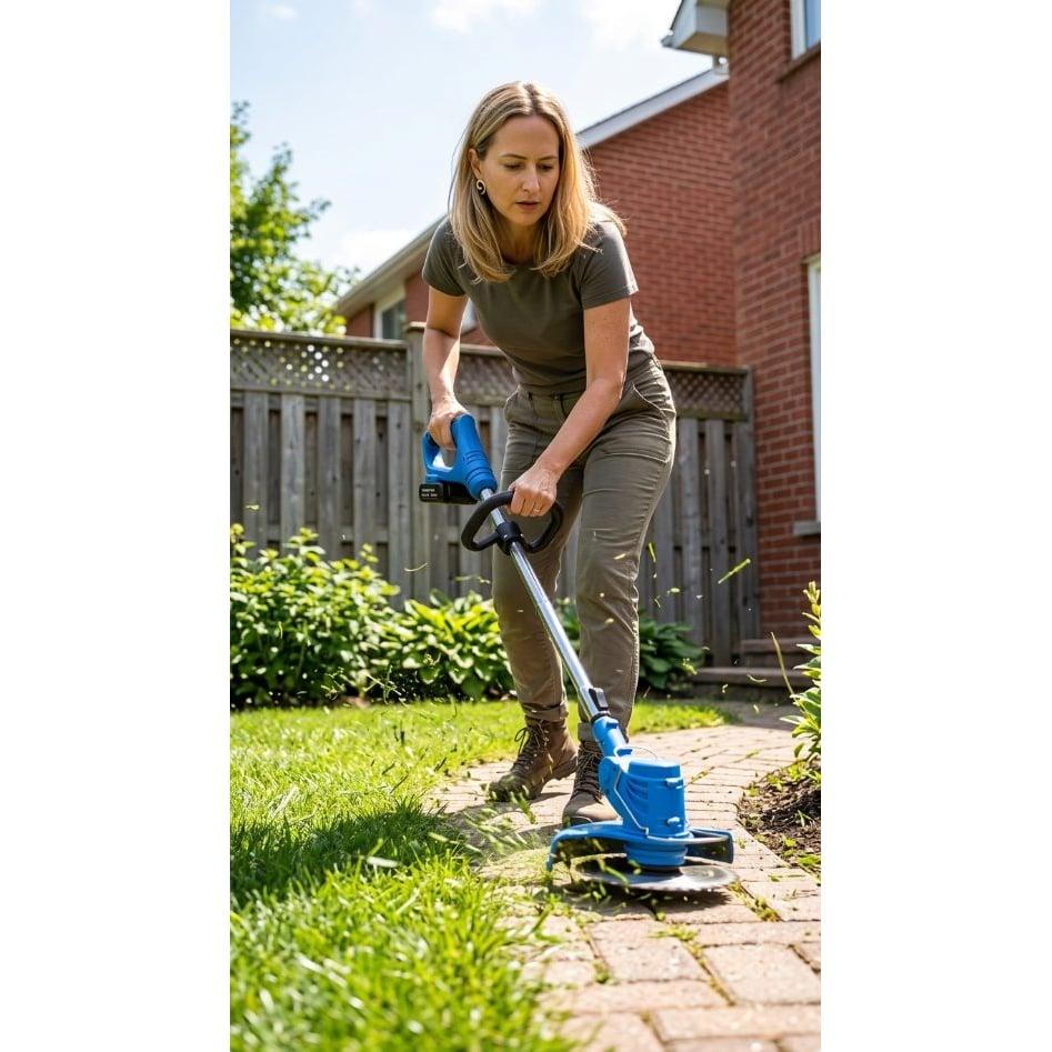 AKU trimer Makita sa dodacima – 2 baterije 128V + gratis automatska glava sa silkom — slika 3