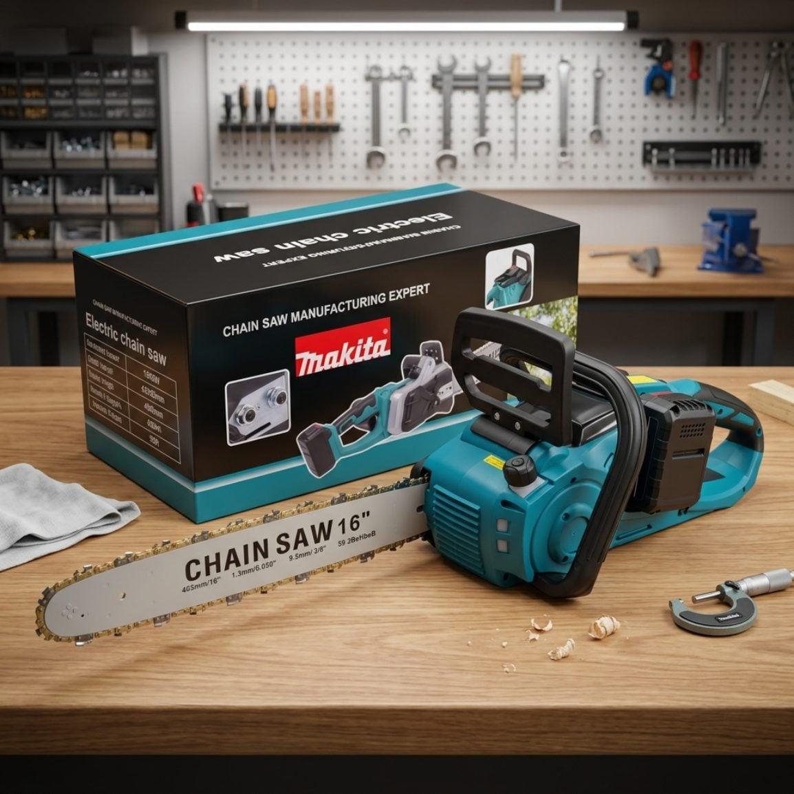 Makita AKU velika motorna pila 128V – 2 baterije — slika 4