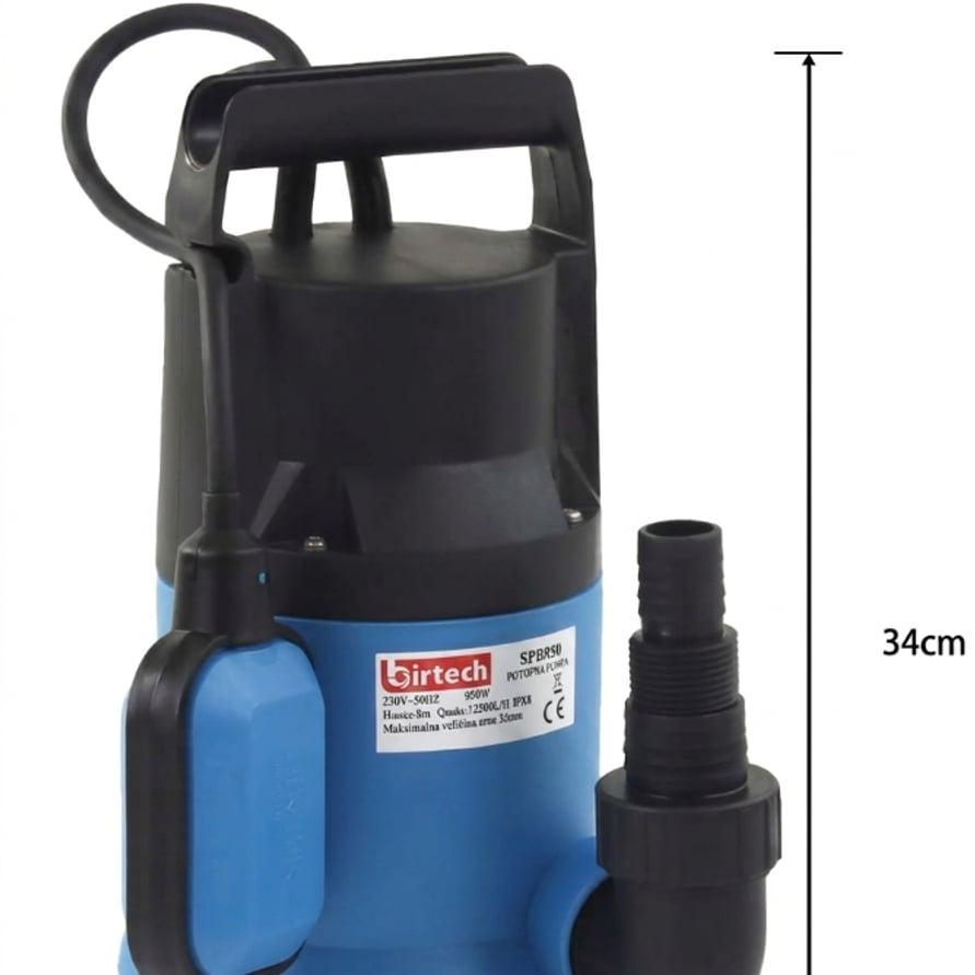 Pumpa za prljavu vodu 950W – Potapajuća muljara 7500 L/h — slika 4