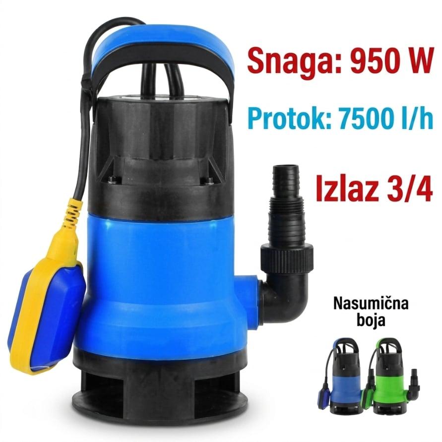Pumpa za prljavu vodu 950W – Potapajuća muljara 7500 L/h — slika 5