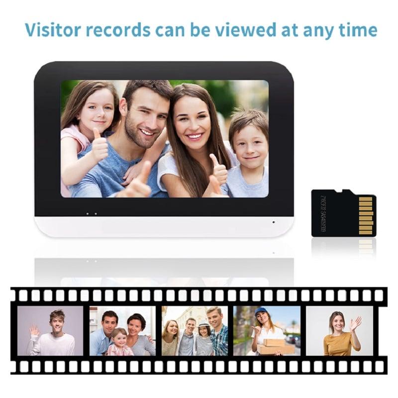 WiFi Video Interfon sa 7" Monitorom – HD Kamera 2MP | Tuya Smart | Otključavanje Vrata — slika 3