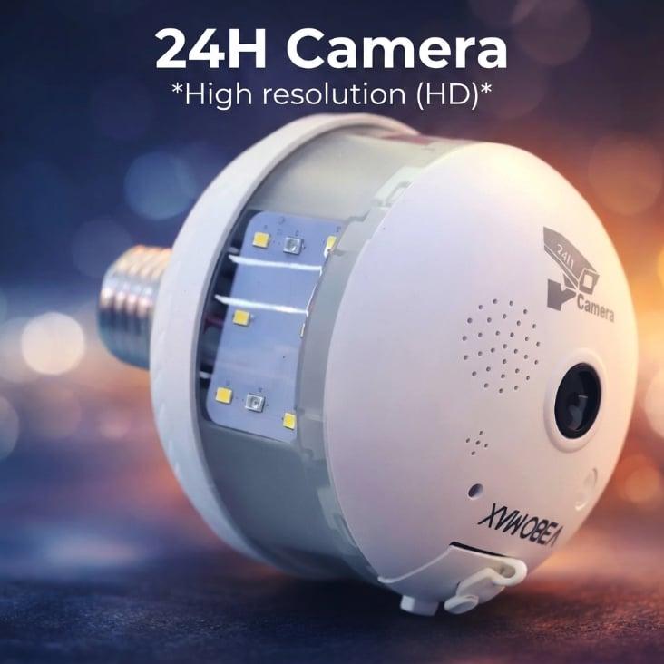 V380 D8 WiFi Kamera sa LED Reflektorom – 3MP Full HD | Pametna Sigurnosna Kamera 2u1 — slika 2