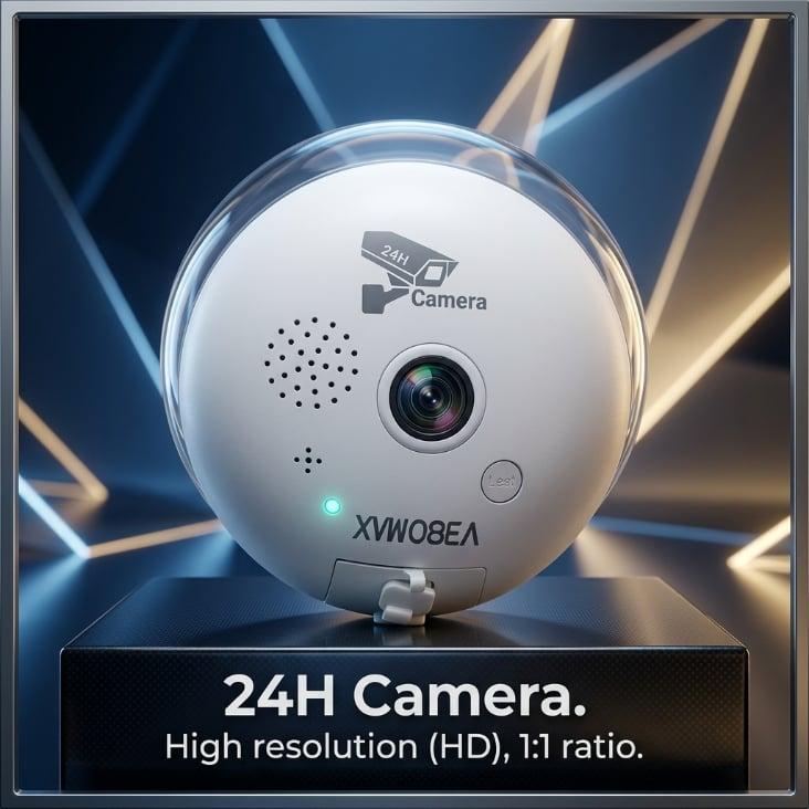 V380 D8 WiFi Kamera sa LED Reflektorom – 3MP Full HD | Pametna Sigurnosna Kamera 2u1 — slika 4