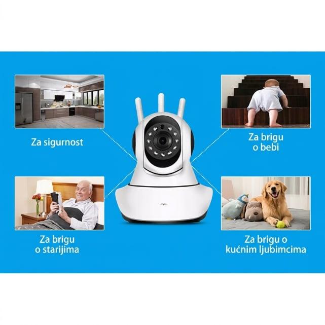 Intelligent WiFi Kamera – HD Sigurnosna Kamera sa Detekcijom Pokreta i Noćnim Vidom — slika 3