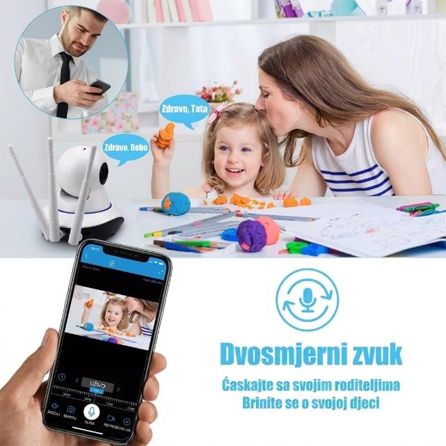 Intelligent WiFi Kamera – HD Sigurnosna Kamera sa Detekcijom Pokreta i Noćnim Vidom — slika 4