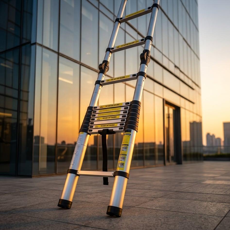 Teleskopske aluminijske ljestve – Profesionalne sklopive ljestve 3.1 m, 3.5 m, 4.3 m i 6.2 m — slika 2