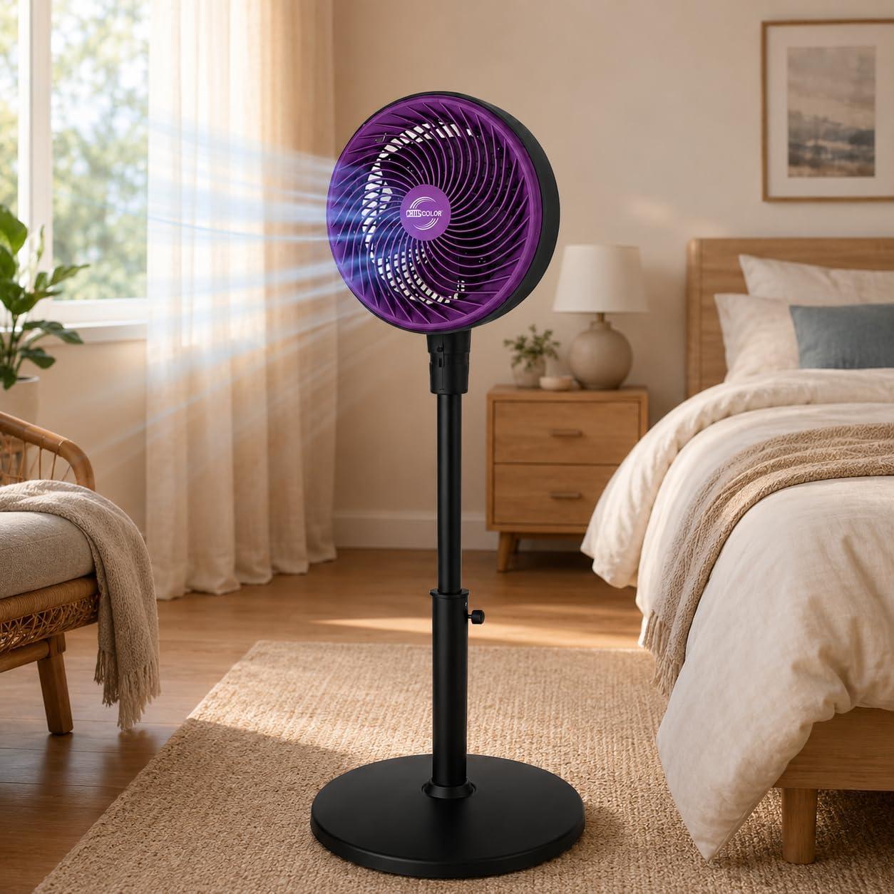 Tornado Fan 60W – Stojeći Ventilator sa 3 Brzine i Oscilacijom 90°