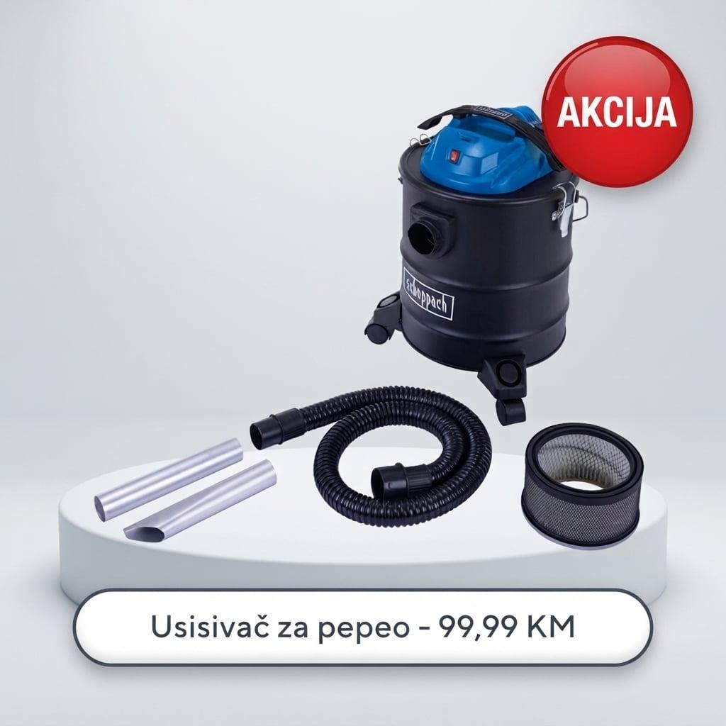 Scheppach AVC25 Usisivač za pepeo 1300 W 20 L – 20 kPa — slika 4