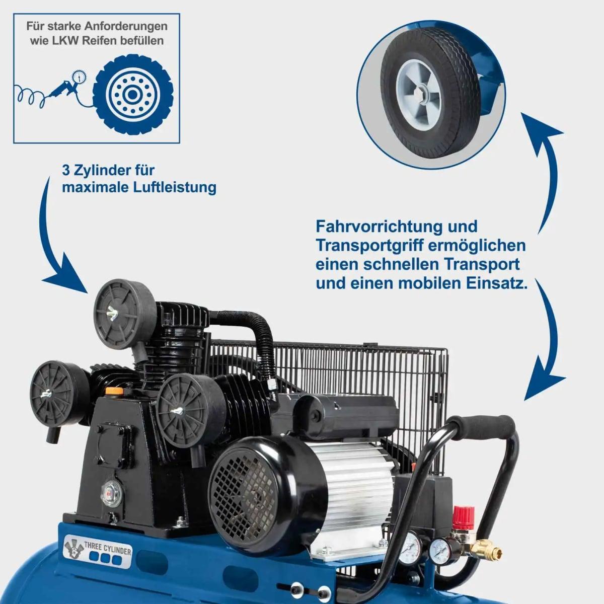 Scheppach trofazni kompresor za vazduh HC550TC 100L 400V — slika 2