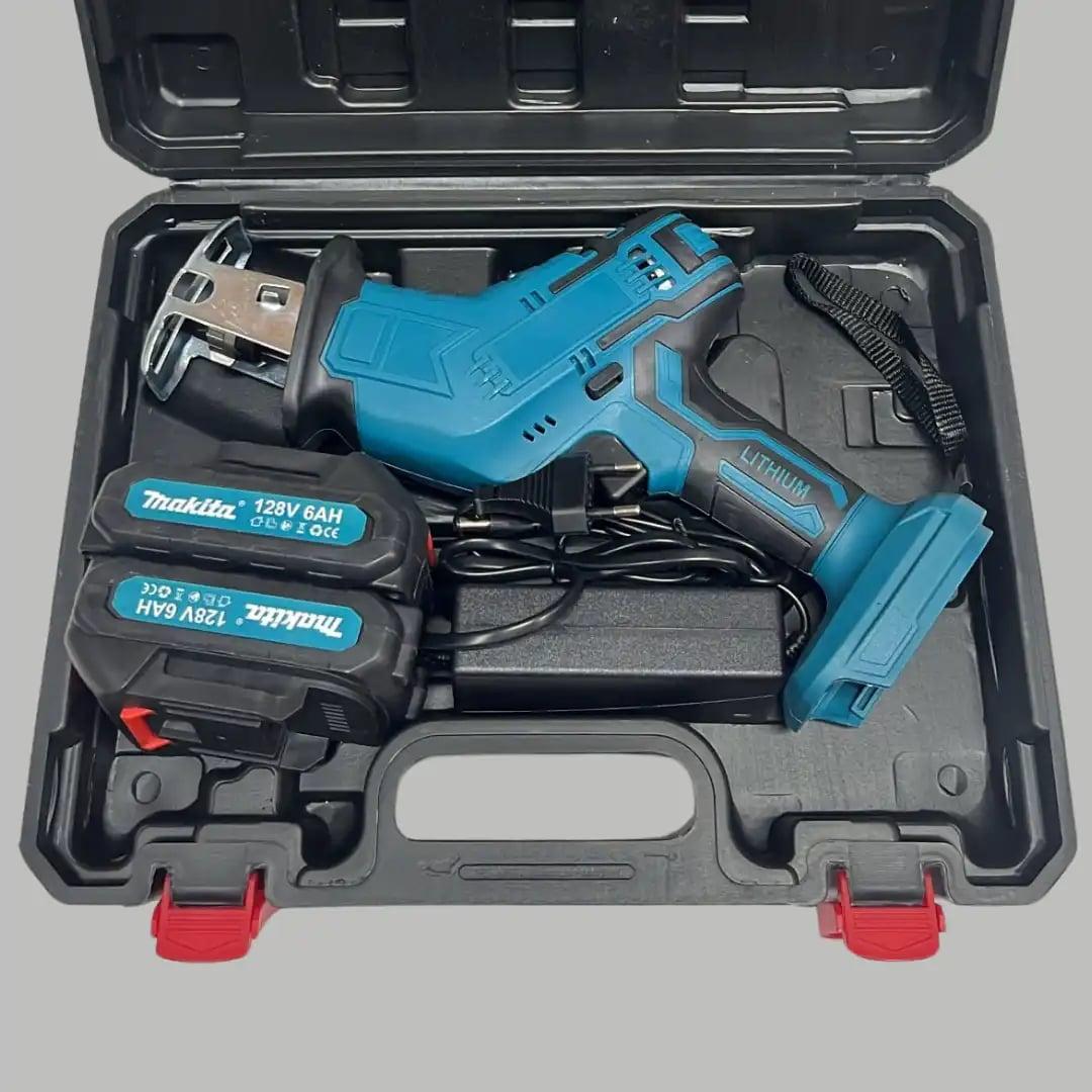 Makita recipročna pila 128V sa 2× 6Ah baterijama