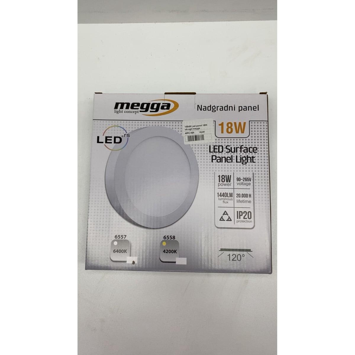 LED PANEL 18W OKRUGLI MEGGA