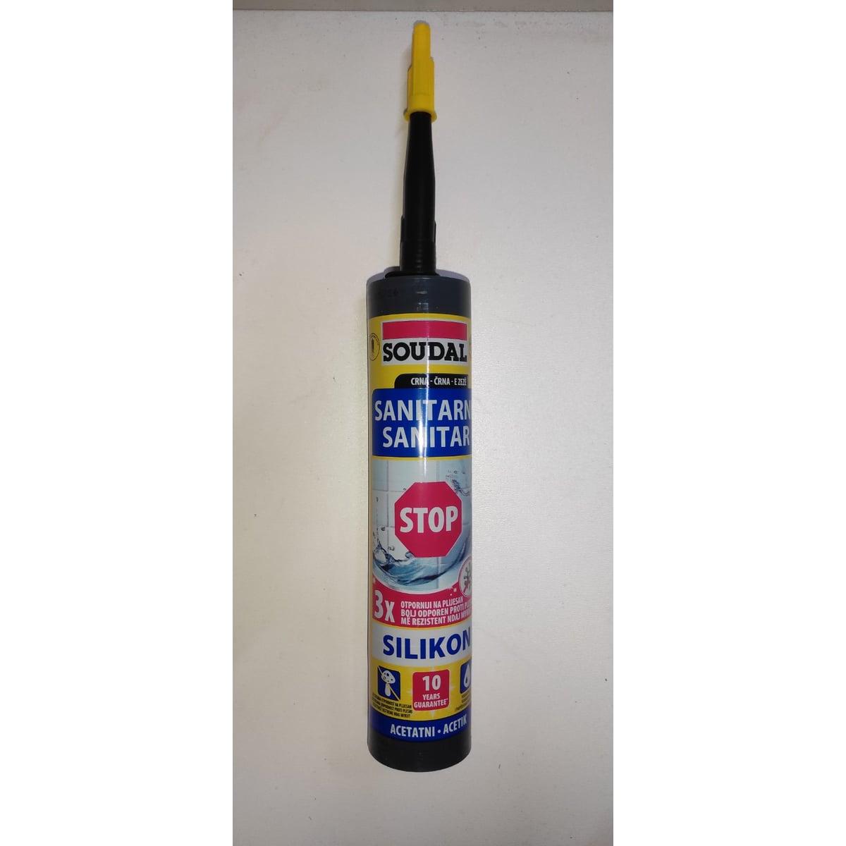 SANITARNI SILIKON CRNI SOUDAL