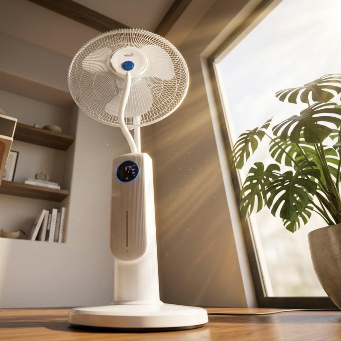 Ventilator sa Prskalicom White Breeze 3u1 – Bijeli Model