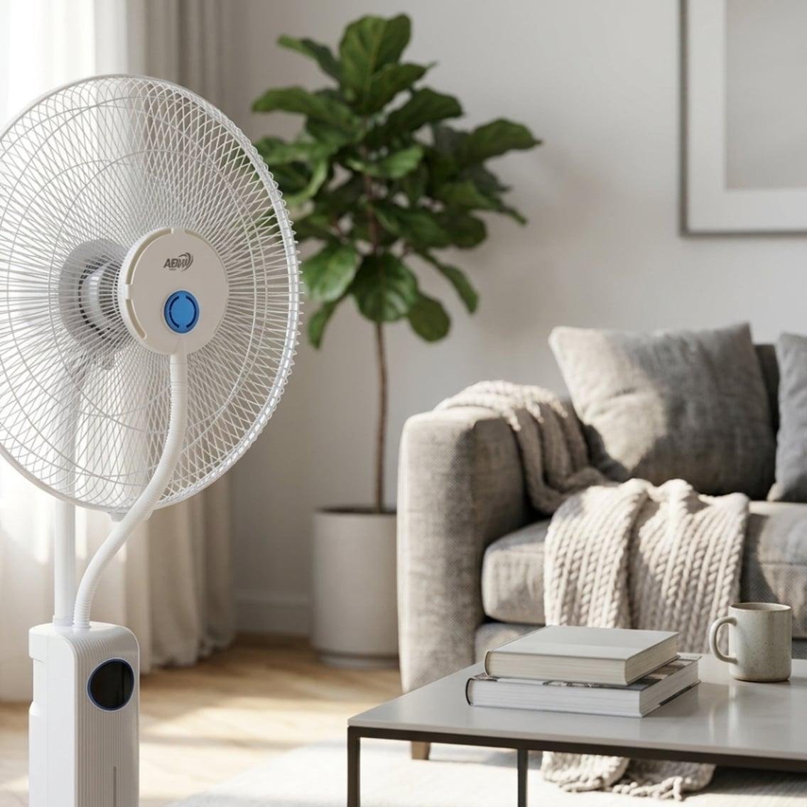 Ventilator sa Prskalicom White Breeze 3u1 – Bijeli Model — slika 3