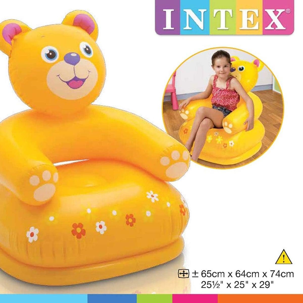 Dječija stolica na naduvavanje Happy Animal – meda INTEX — slika 2