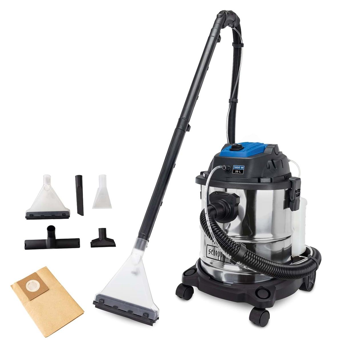 Scheppach SprayVac20 usisivač za dubinsko čišćenje 5u1 1600W | Mokro i suvo usisavanje + ekstrakcija