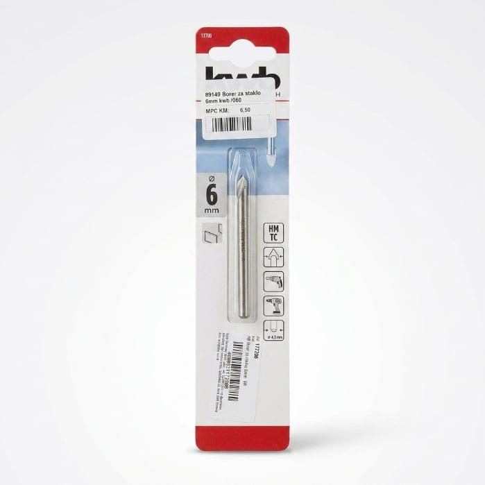BORER ZA STAKLO 6mm KWB