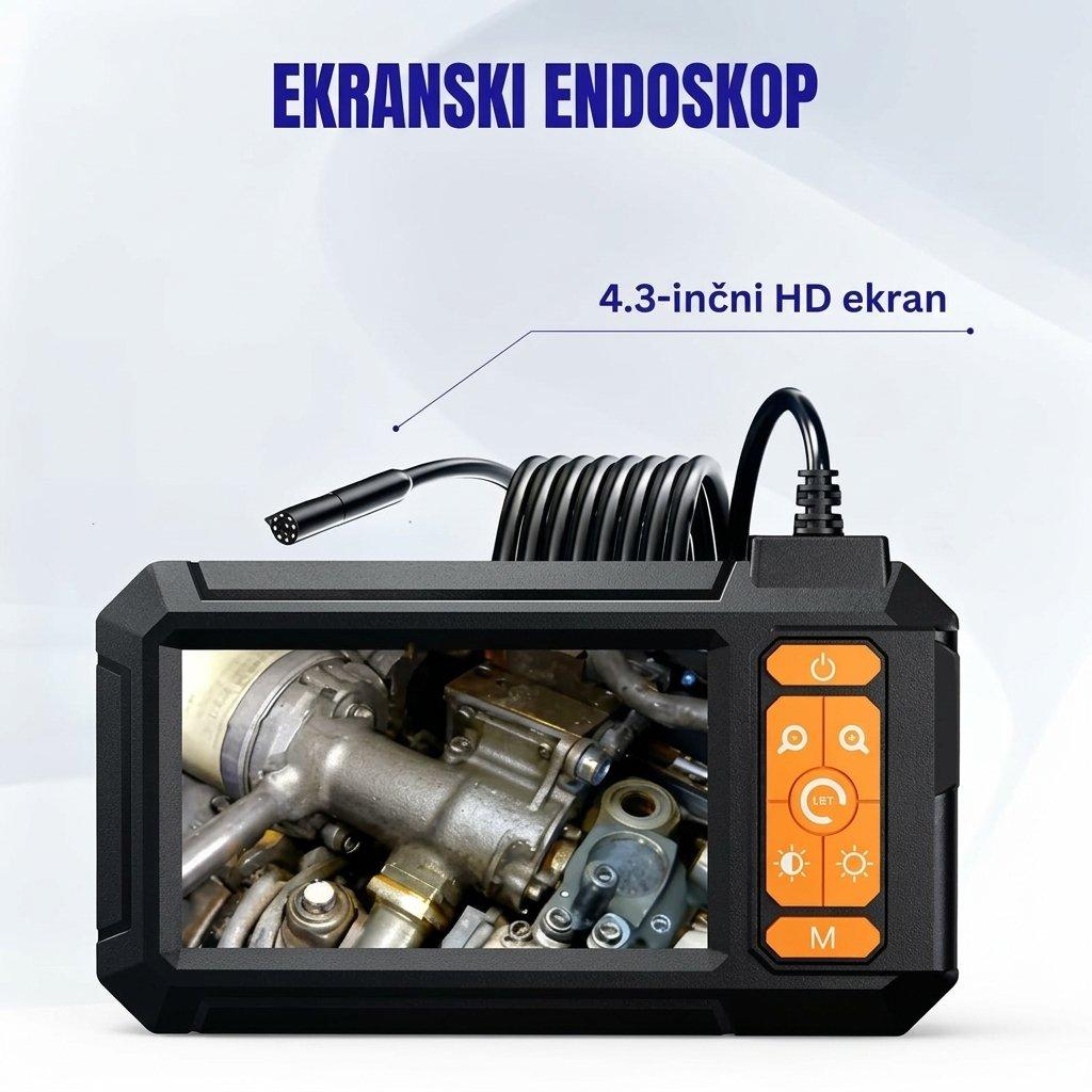Profesionalna Endoskopska Kamera FULL HD 1080p sa 5" Ekranom i Dvije Kamere — slika 3