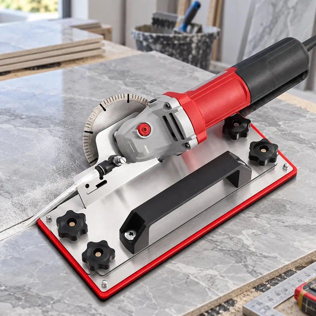 SLIDER Rezač za ugaonu brusilicu 45° – Nosač za rezanje ivica pločica pod uglom