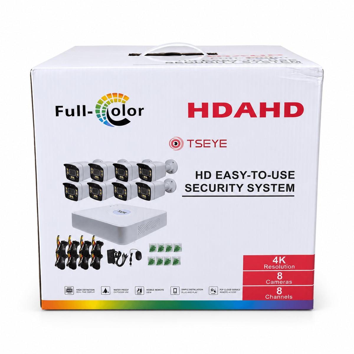 Komplet Video Nadzora 8 Kamera Full 4K Color HDAHD + DVR + Oprema — slika 3