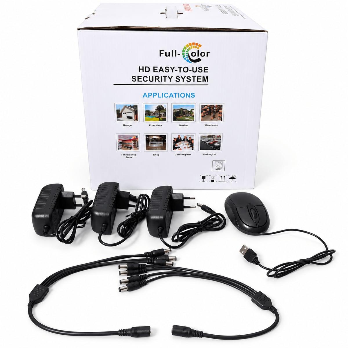 Komplet Video Nadzora 8 Kamera Full 4K Color HDAHD + DVR + Oprema — slika 5