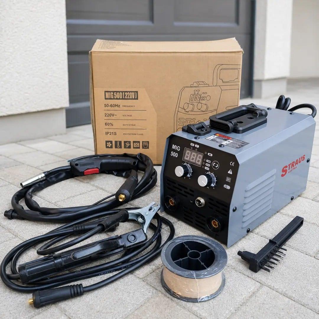 STRAUS Aparat za Varenje MIG-MMA 500A + Oprema + GRATIS 0,5kg Žice