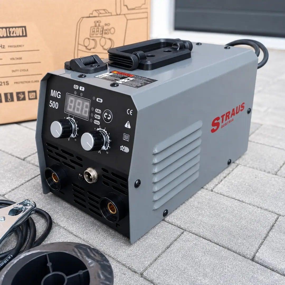 STRAUS Aparat za Varenje MIG-MMA 500A + Oprema + GRATIS 0,5kg Žice — slika 2