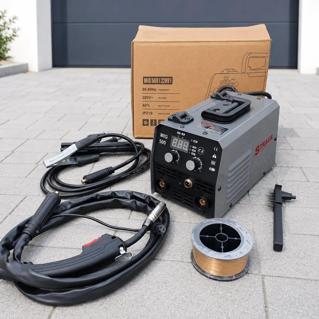 STRAUS Aparat za Varenje MIG-MMA 500A + Oprema + GRATIS 0,5kg Žice — slika 3