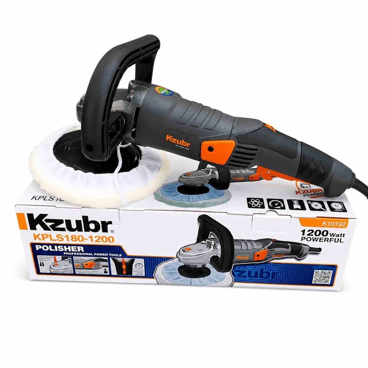 KZUBR električna polirka 1200W sa regulacijom brzine i diskom 180 mm – KPLS180-1200
