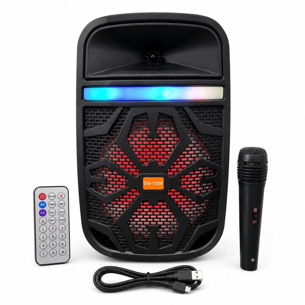 Bluetooth karaoke zvučnik 800W sa mikrofonom, daljinskim i LED osvjetljenjem