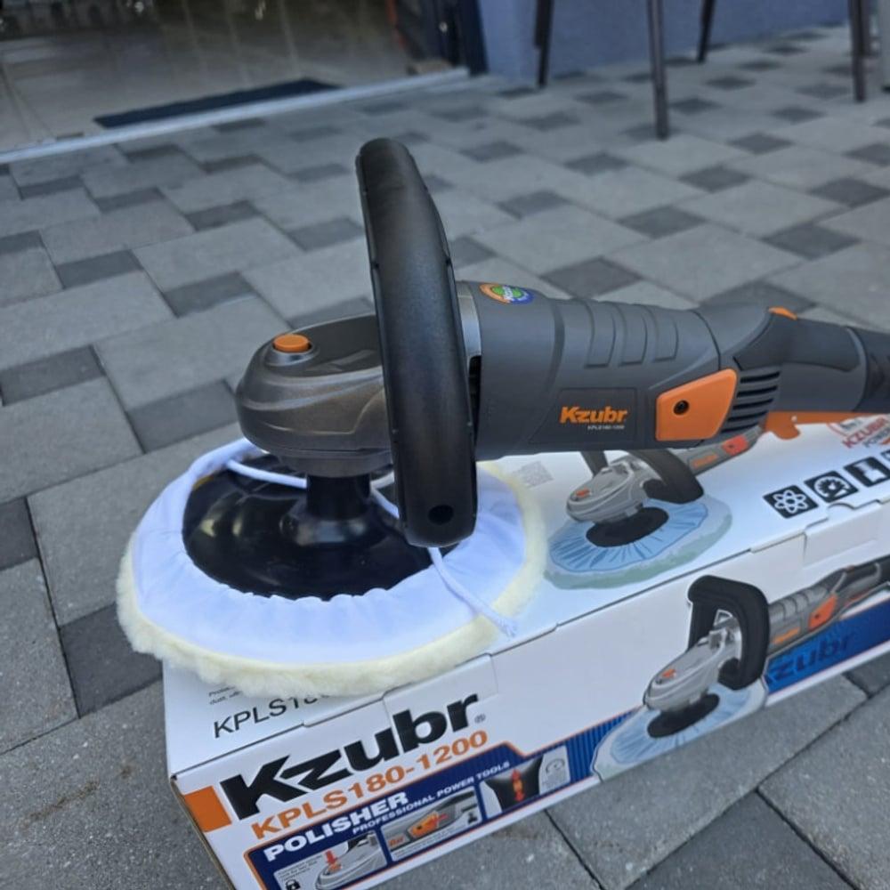 KZUBR električna polirka 1200W sa regulacijom brzine i diskom 180 mm – KPLS180-1200 — slika 3