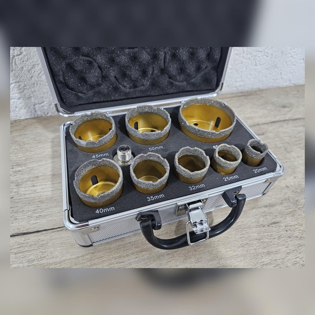 Set Dijamantskih Kruna za Bušenje Keramike i Pločica – 8 Komada — slika 2