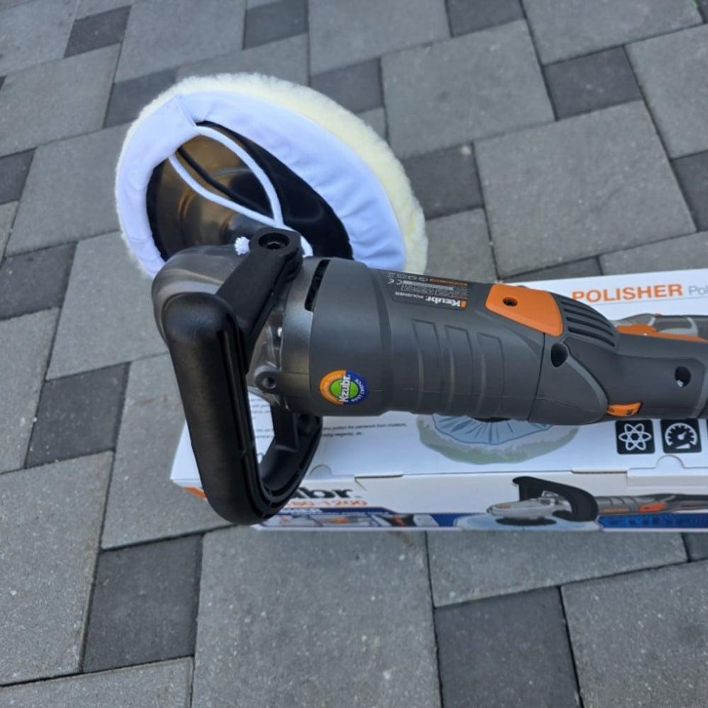 KZUBR električna polirka 1200W sa regulacijom brzine i diskom 180 mm – KPLS180-1200 — slika 5