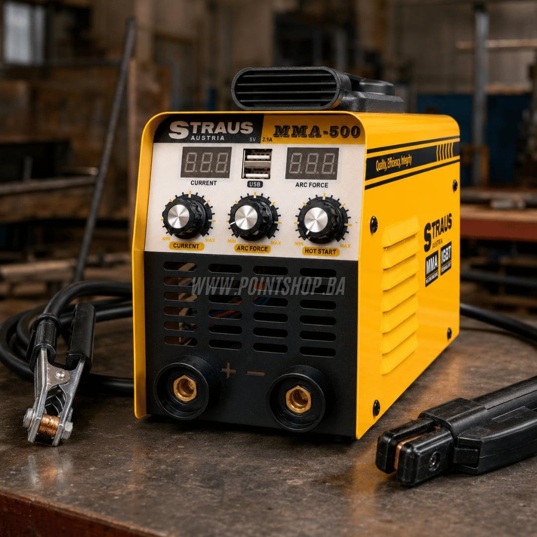 Aparat za varenje STRAUS MMA-500 / Profesionalni inverter Prenosni Elektroda — slika 2