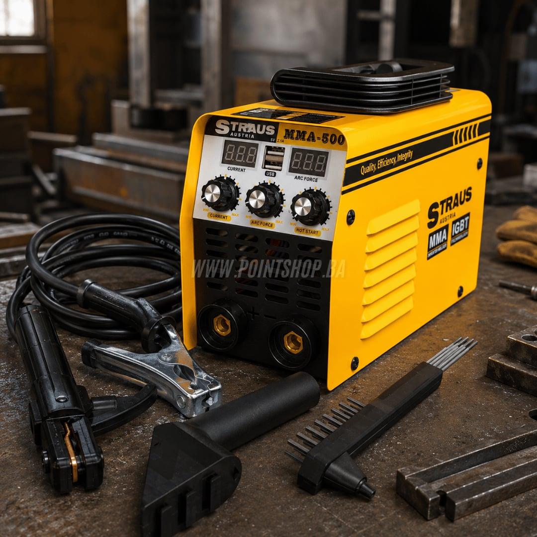 Aparat za varenje STRAUS MMA-500 / Profesionalni inverter Prenosni Elektroda — slika 3