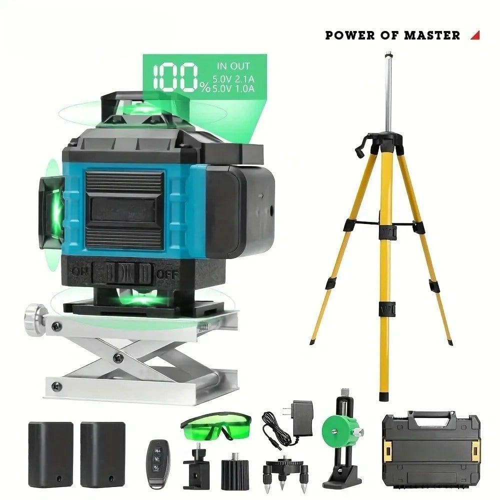 Digitalni Nivelator MT-Line + Tronožac 125cm / Laser sa 16 linija / Zelena boja — slika 2