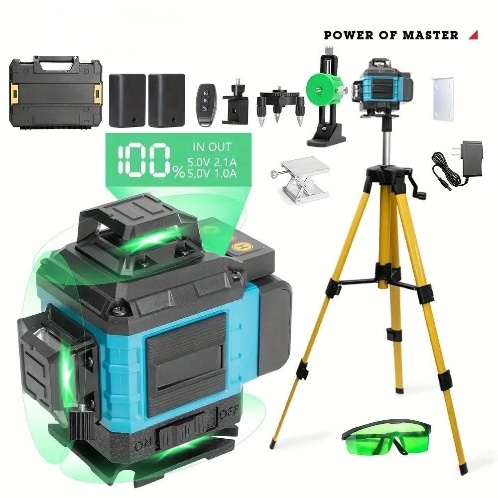 Digitalni Nivelator MT-Line + Tronožac 125cm / Laser sa 16 linija / Zelena boja — slika 6
