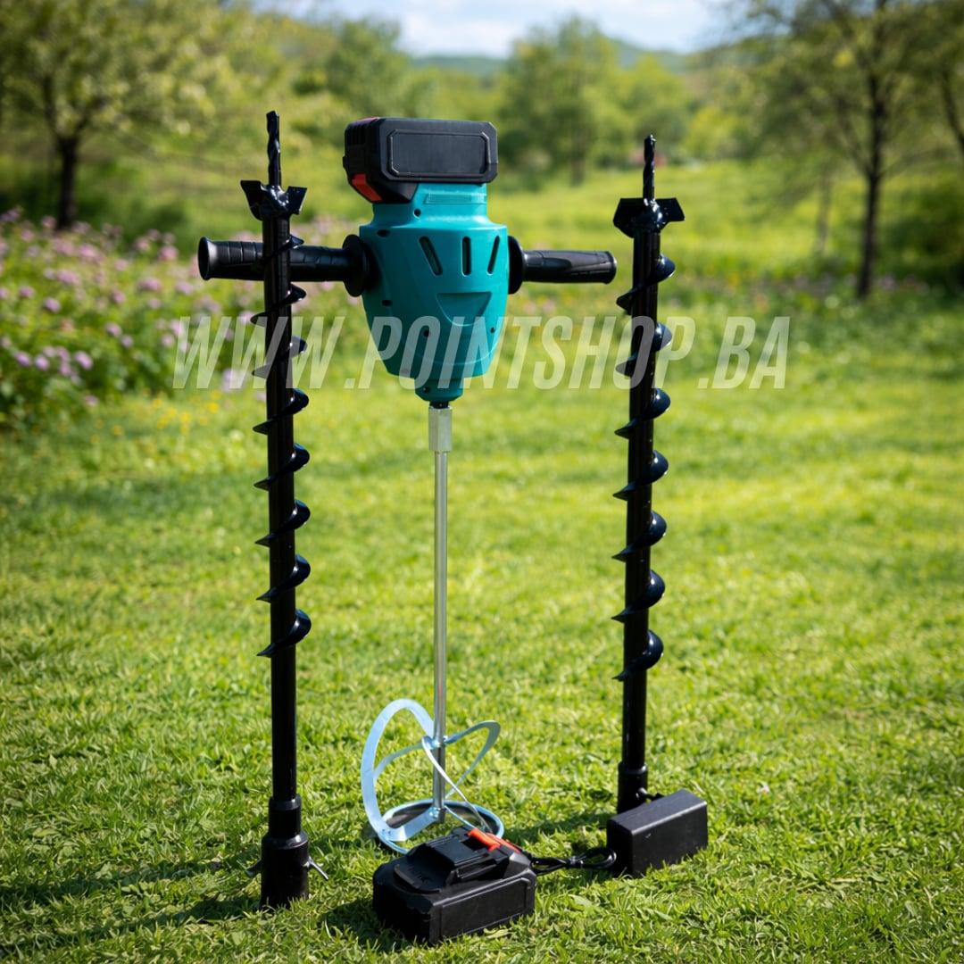 Aku Mikser + Aku Bušač Rupa – 2u1 Set / 1x mješač + 2x svrdlo