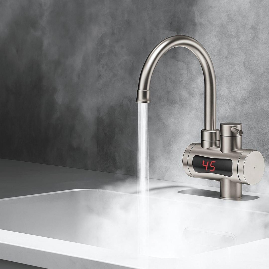 FULL INOX Usadna česma sa grijačem 3kW / Česma za sudoper