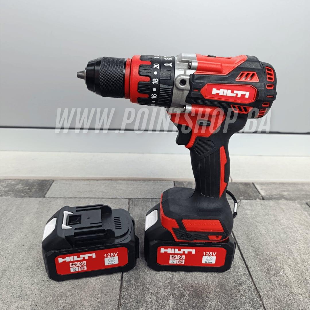 Udarna Aku Bušilica HT – 128V / 2x Baterija 6aH / Metalna udarna glava