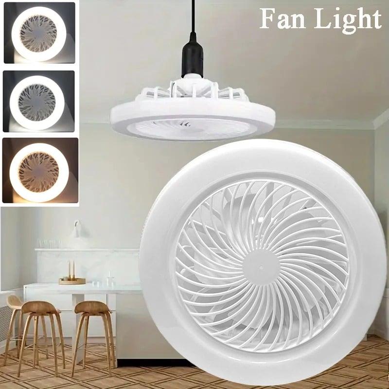 E27 LED Stropni Ventilator s Rasvjetom – 3 Načina Rada + Daljinski — slika 5