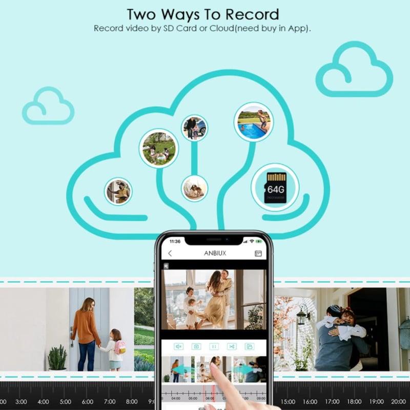 Nadzorna vanjska WIFI IP Kamera / 4MP / Video nadzor — slika 3