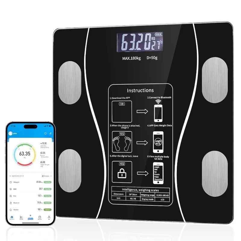 Pametna Bluetooth vaga / Vaga za tjelesnu težinu / Kućna vaga — slika 2